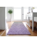 Dalyn Luxury Washable Lazio LZ2 Lavender 2'3" x 7'6" Runner Rug