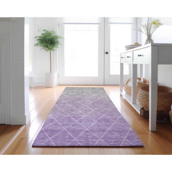 Dalyn Luxury Washable Lazio LZ2 Lavender 2'3" x 7'6" Runner Rug