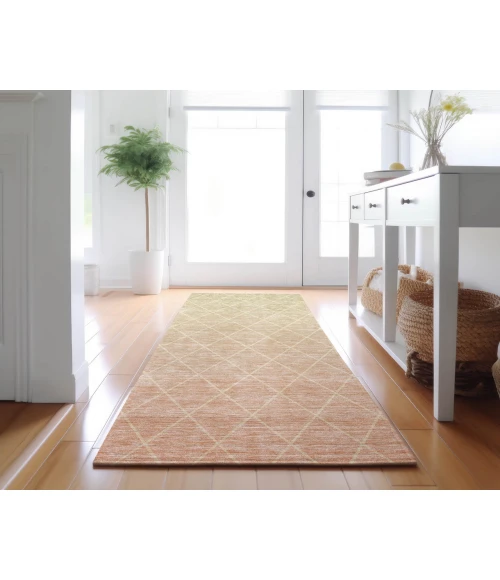 Dalyn Luxury Washable Lazio LZ2 Salmon 2'3" x 7'6" Runner Rug