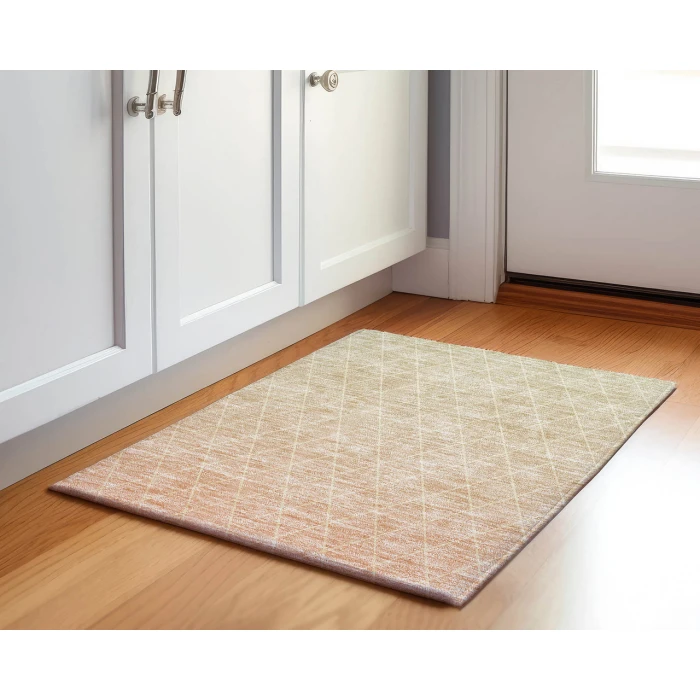 Dalyn Luxury Washable Lazio LZ2 Salmon 1'8" x 2'6" Rug