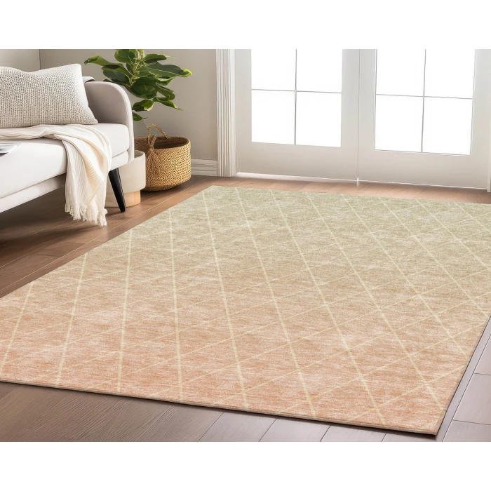 Dalyn Luxury Washable Lazio LZ2 Salmon 2'6" x 3'10" Rug