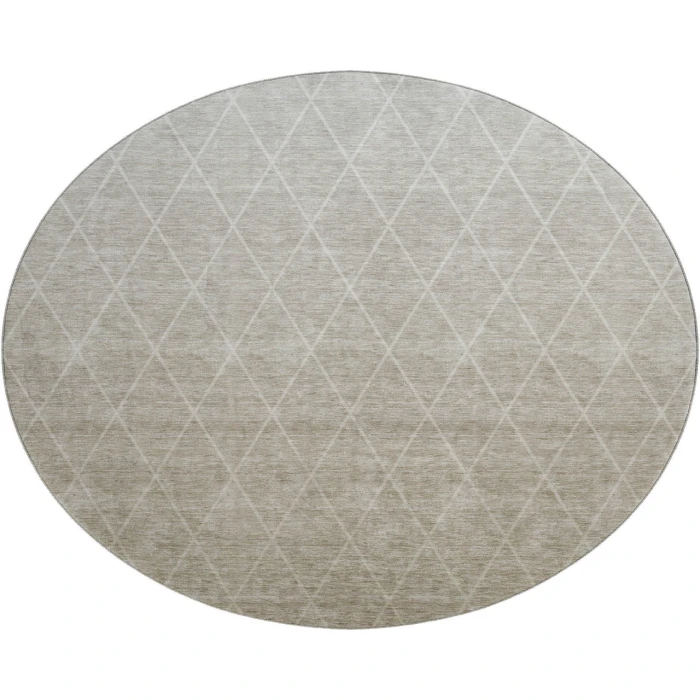 Dalyn Luxury Washable Lazio LZ2 Taupe 8' x 8' Round Rug