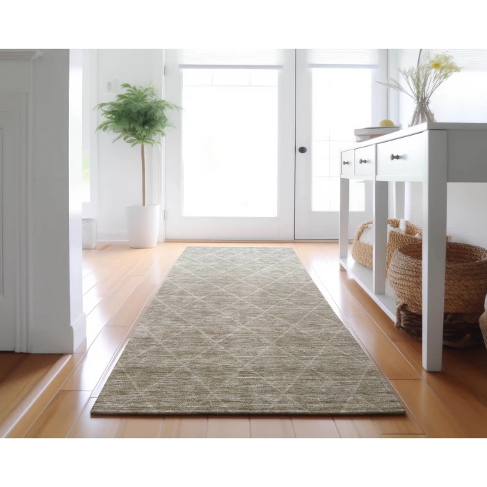 Dalyn Luxury Washable Lazio LZ2 Taupe 2'3" x 7'6" Runner Rug
