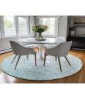 Dalyn Luxury Washable Lazio LZ2 Teal 8' x 8' Round Rug
