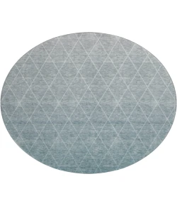 Dalyn Luxury Washable Lazio LZ2 Teal 8' x 8' Round Rug