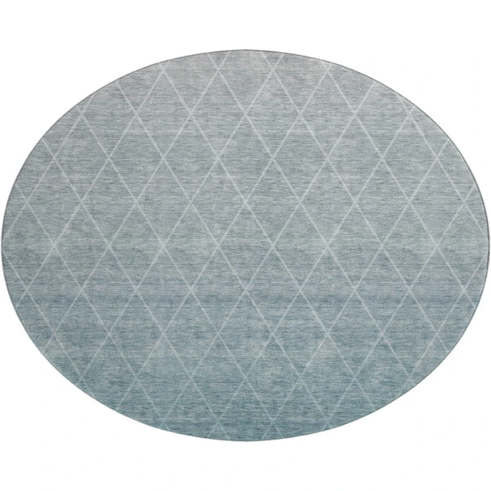 Dalyn Luxury Washable Lazio LZ2 Teal 8' x 8' Round Rug