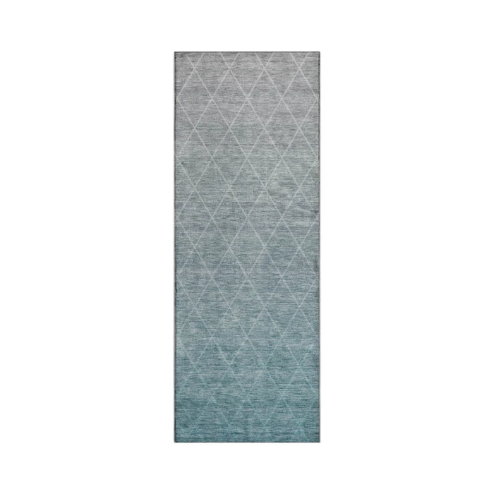 Dalyn Luxury Washable Lazio LZ2 Teal 2'3" x 7'6" Runner Rug