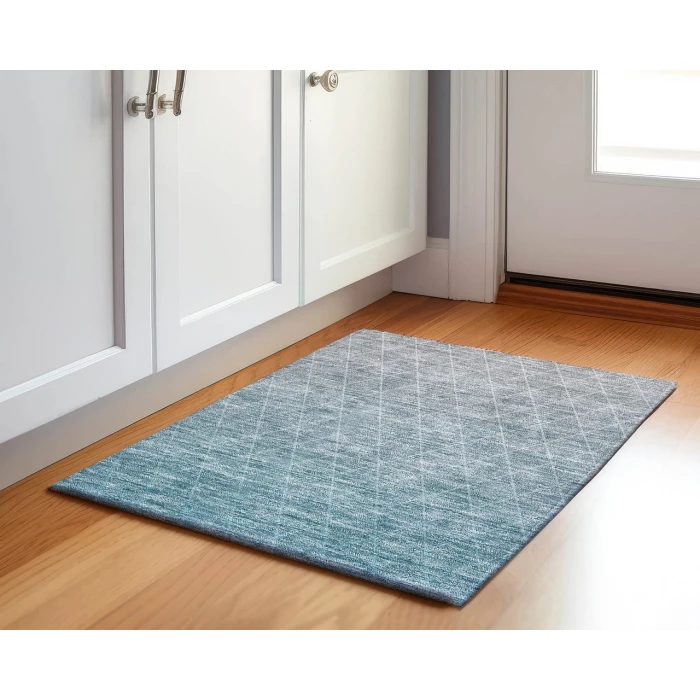 Dalyn Luxury Washable Lazio LZ2 Teal 1'8" x 2'6" Rug
