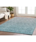 Dalyn Luxury Washable Lazio LZ2 Teal 3' x 5' Rug