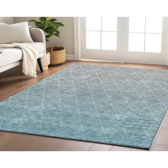 Dalyn Luxury Washable Lazio LZ2 Teal 2'6" x 3'10" Rug