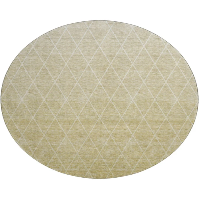 Dalyn Luxury Washable Lazio LZ2 Wheat 8' x 8' Round Rug