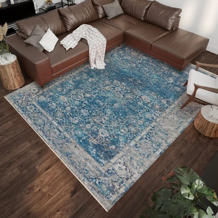 Dalyn Marbella MB2 Navy Area Rug 9 ft. X 13 ft. Rectangle