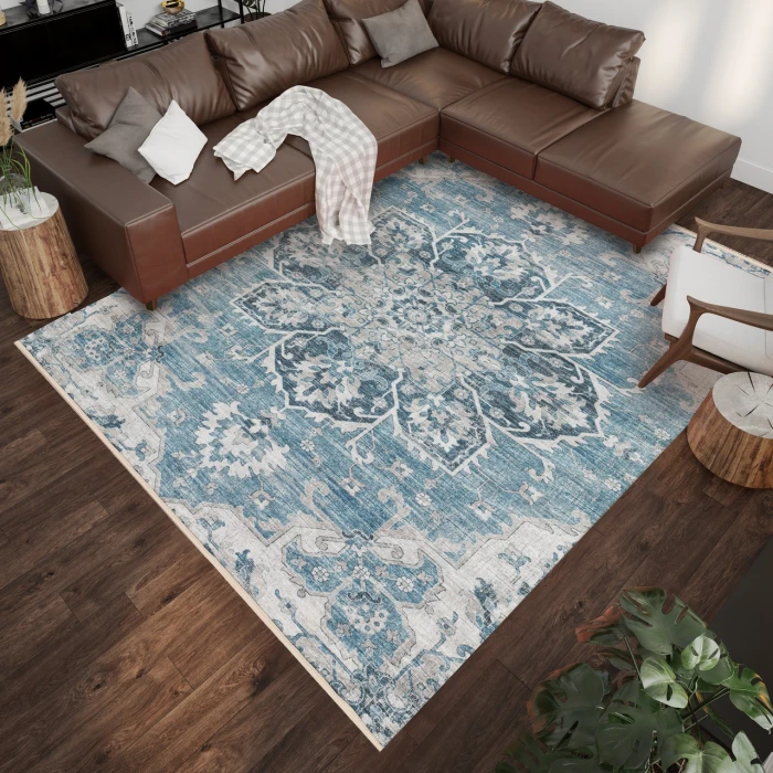 Dalyn Marbella MB3 Denim Area Rug 9 ft. X 13 ft. Rectangle