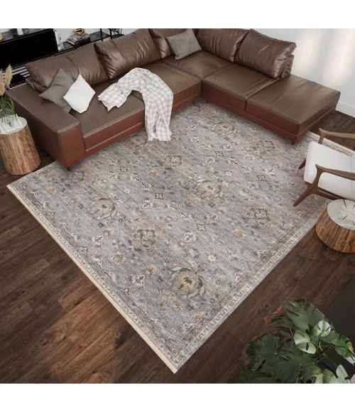 Dalyn Marbella MB4 Silver Area Rug 9 ft. X 12 ft. Rectangle