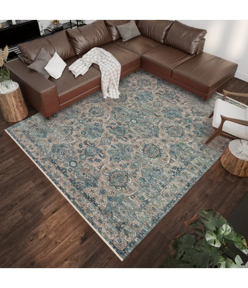 Dalyn Marbella MB5 Mineral Blue Area Rug 10 ft. X 14 ft. Rectangle