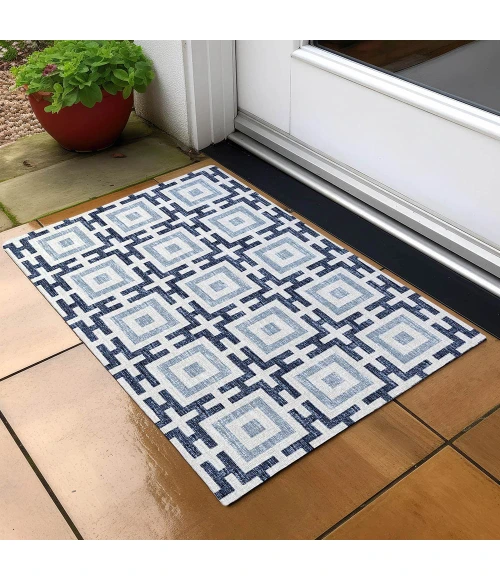 Dalyn Indoor/Outdoor Marlo MO1 Navy Washable 1'8" x 2'6" Rug