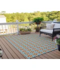 Dalyn Indoor/Outdoor Marlo MO1 Orange Washable 10' x 14' Rug