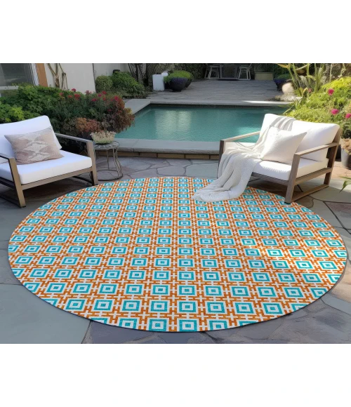 Dalyn Indoor/Outdoor Marlo MO1 Orange Washable 10' x 10' Rug