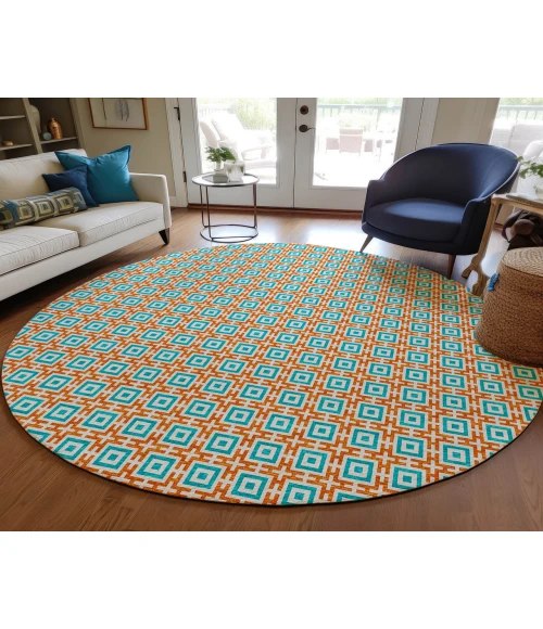 Dalyn Indoor/Outdoor Marlo MO1 Orange Washable 10' x 10' Rug