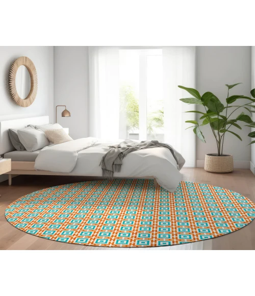 Dalyn Indoor/Outdoor Marlo MO1 Orange Washable 10' x 10' Rug