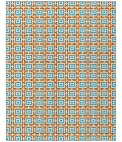 Dalyn Indoor/Outdoor Marlo MO1 Orange Washable 10' x 14' Rug