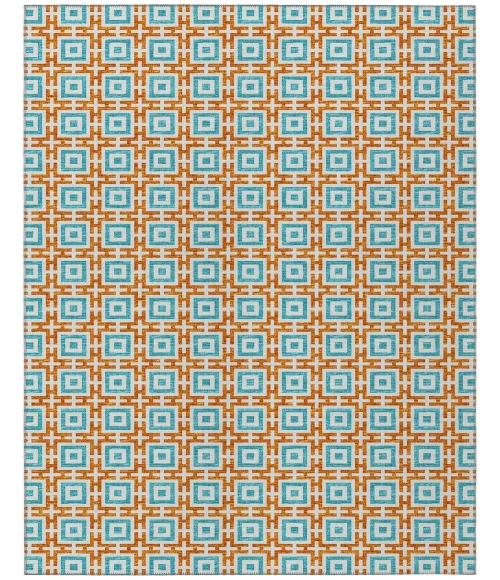 Dalyn Indoor/Outdoor Marlo MO1 Orange Washable 10' x 14' Rug