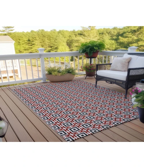 Dalyn Indoor/Outdoor Marlo MO1 Red Washable 5' x 7'6" Rug