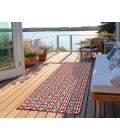 Dalyn Indoor/Outdoor Marlo MO1 Red Washable 2'3" x 10' Rug