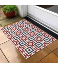 Dalyn Indoor/Outdoor Marlo MO1 Red Washable 1'8" x 2'6" Rug