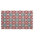 Dalyn Indoor/Outdoor Marlo MO1 Red Washable 1'8" x 2'6" Rug
