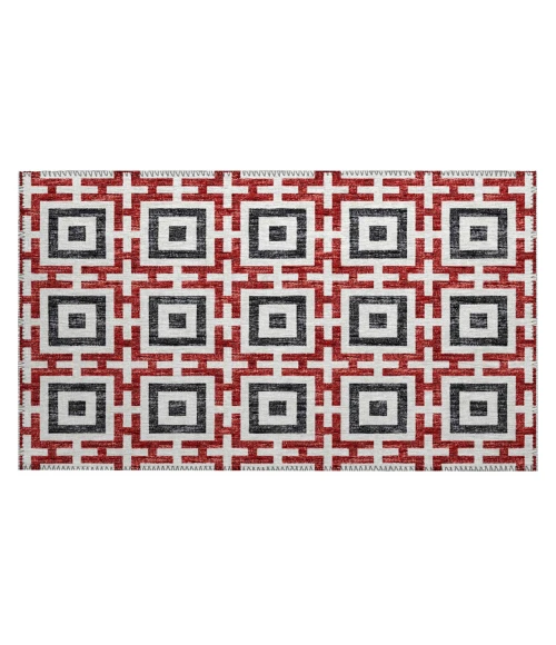 Dalyn Indoor/Outdoor Marlo MO1 Red Washable 1'8" x 2'6" Rug