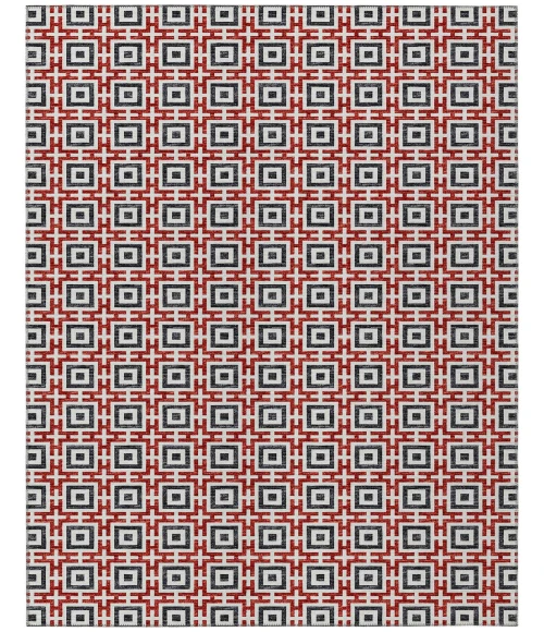 Dalyn Indoor/Outdoor Marlo MO1 Red Washable 2'3" x 10' Rug