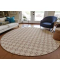 Dalyn Indoor/Outdoor Marlo MO1 Taupe Washable 4' x 4' Rug
