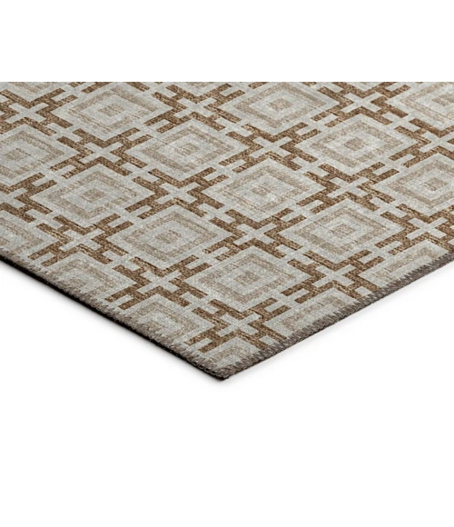Dalyn Indoor/Outdoor Marlo MO1 Taupe Washable 4' x 4' Rug