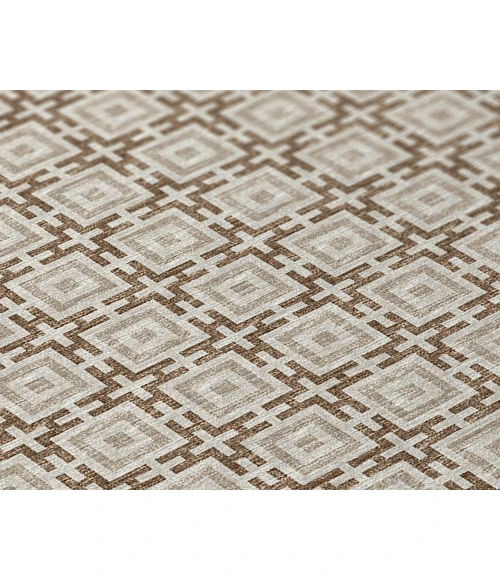 Dalyn Indoor/Outdoor Marlo MO1 Taupe Washable 4' x 4' Rug