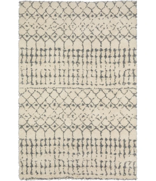 Dalyn Marquee MQ2 Ivory / Metal Area Rug 8 ft. X 10 ft. Rectangle