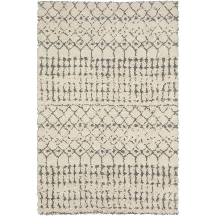 Dalyn Marquee MQ2 Ivory / Metal Area Rug 8 ft. X 10 ft. Rectangle