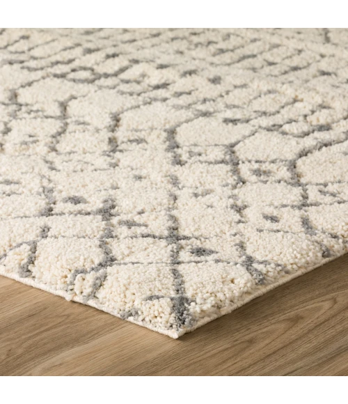 Dalyn Marquee MQ2 Ivory / Metal Area Rug 8 ft. X 10 ft. Rectangle