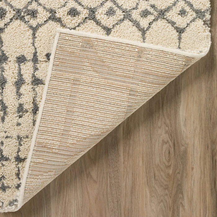 Dalyn Marquee MQ2 Ivory / Metal Area Rug 8 ft. X 10 ft. Rectangle