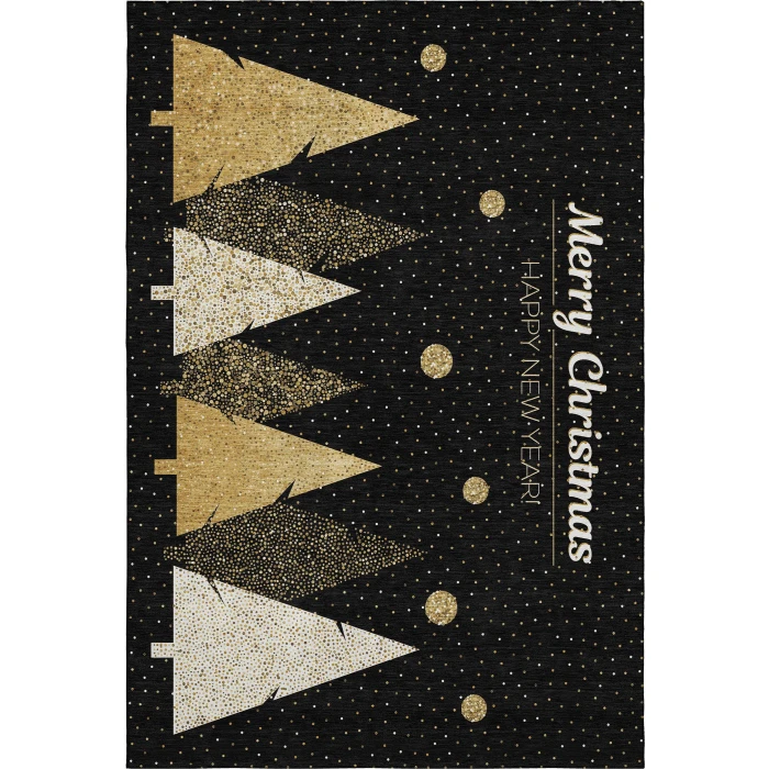 Dalyn Merry & Bright Black MY11 10ft. x 14ft. Rug