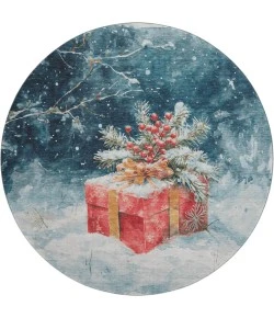 Dalyn Merry & Bright Blue MY13 8ft. x 8ft. Rug