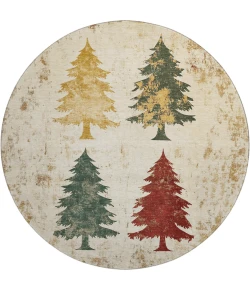 Dalyn Merry & Bright Ivory MY17 8ft. x 8ft. Rug
