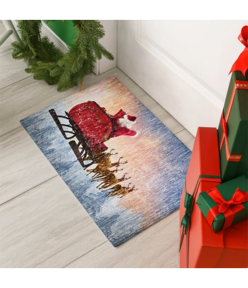 Dalyn Merry & Bright Blue MY1 1ft.8in. x 2ft.6in. Rug