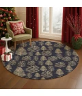 Dalyn Merry & Bright Black MY21 8ft. x 8ft. Rug