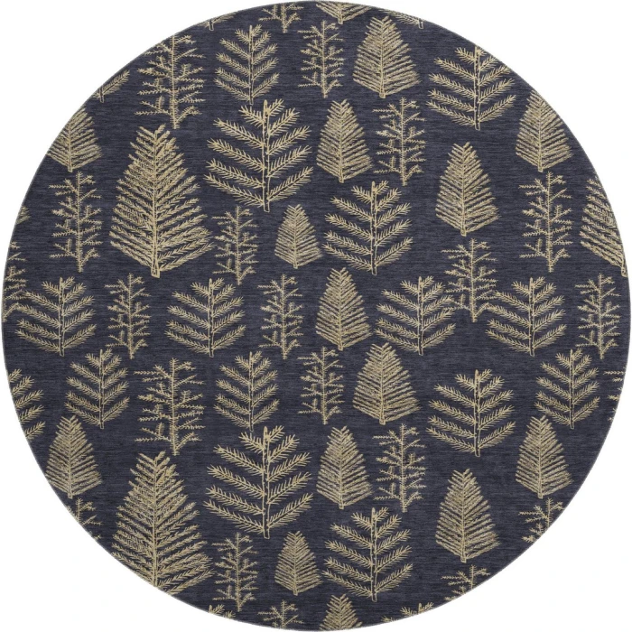 Dalyn Merry & Bright Black MY21 8ft. x 8ft. Rug