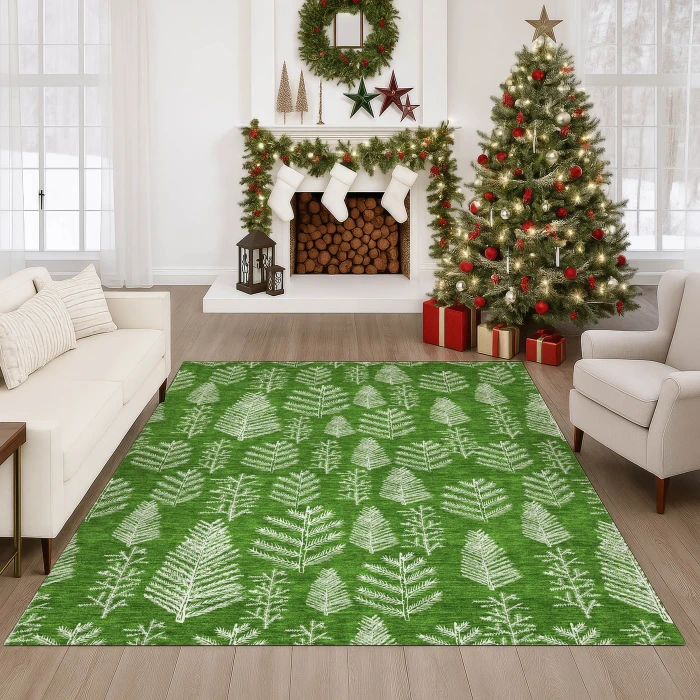 Dalyn Merry & Bright Green MY21 9ft. x 12ft. Rug