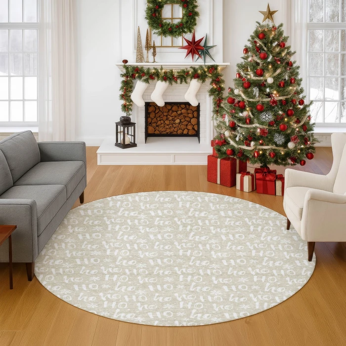 Dalyn Merry & Bright Brown MY22 8ft. x 8ft. Rug