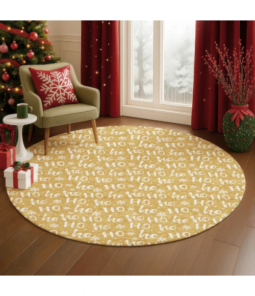 Dalyn Merry & Bright Gold MY22 8ft. x 8ft. Rug