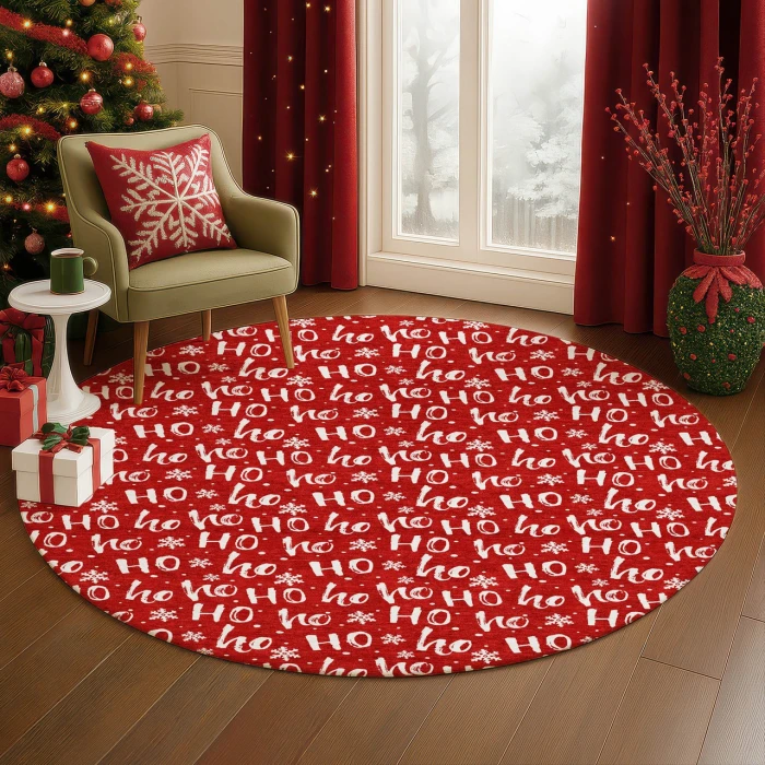 Dalyn Merry & Bright Red MY22 8ft. x 8ft. Rug