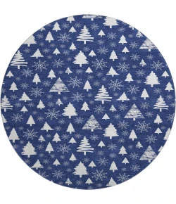 Dalyn Merry & Bright Blue MY23 8ft. x 8ft. Rug